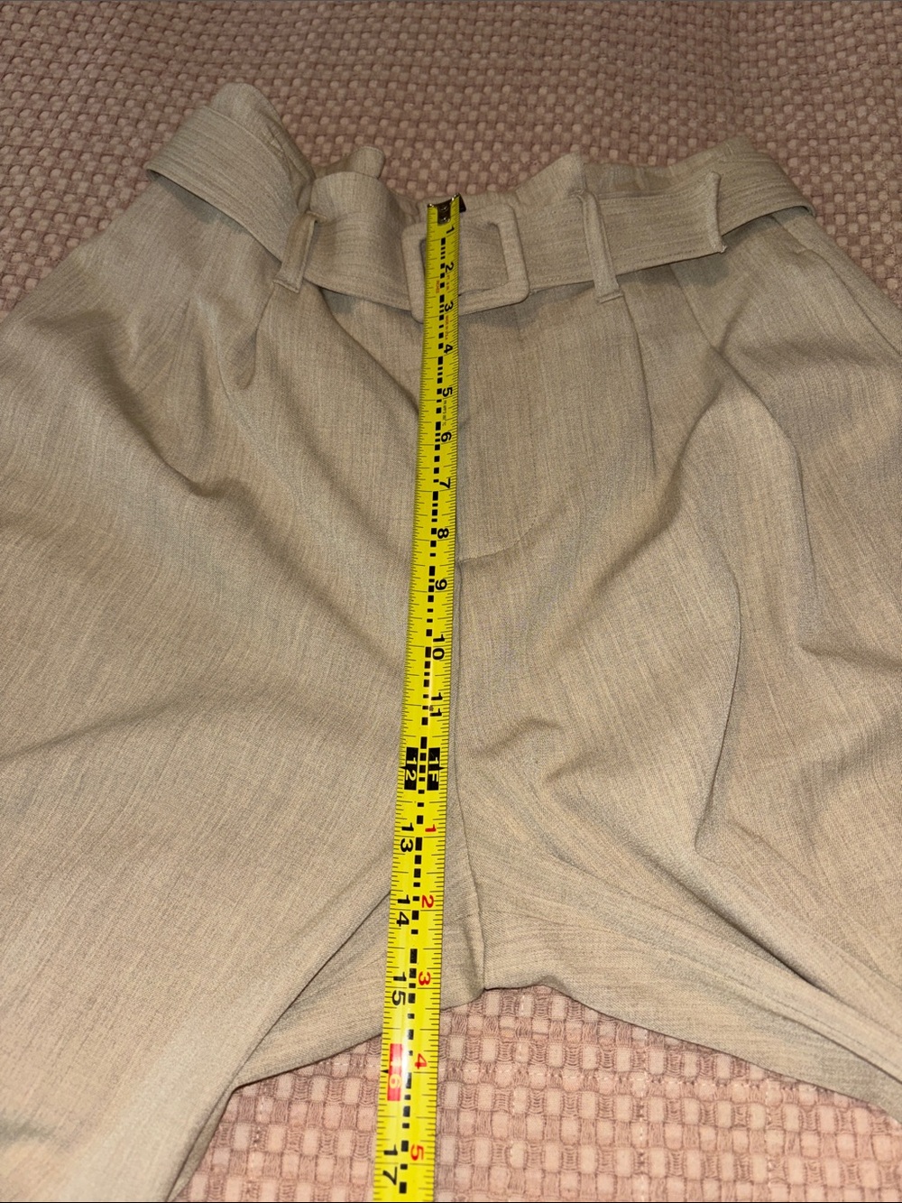 Nine West High-Waist Wide-Leg Pants - Beige size M - Picture 5 of 9